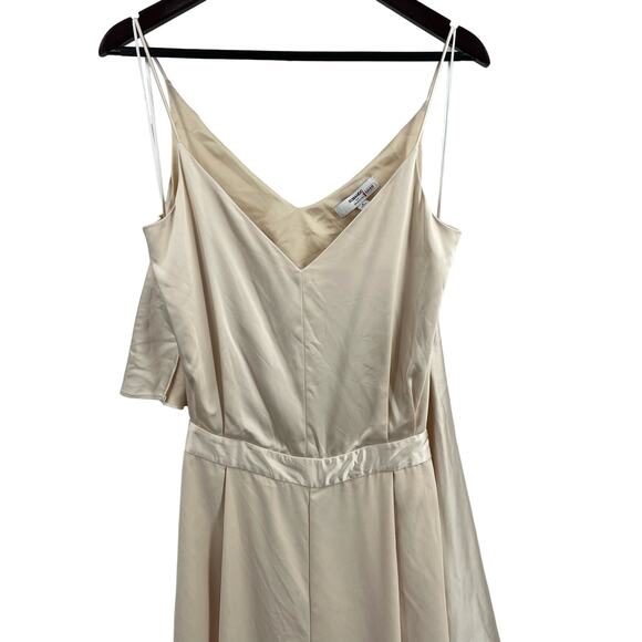 Obando Collective Wide Leg Jumpsuit with Cape Cream Size 4 - Picture 3 of 13